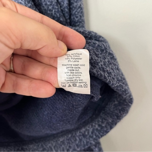 J. Crew Wool Blend Cowl Neck Front Pocket Sweater Small - Picture 6 of 8